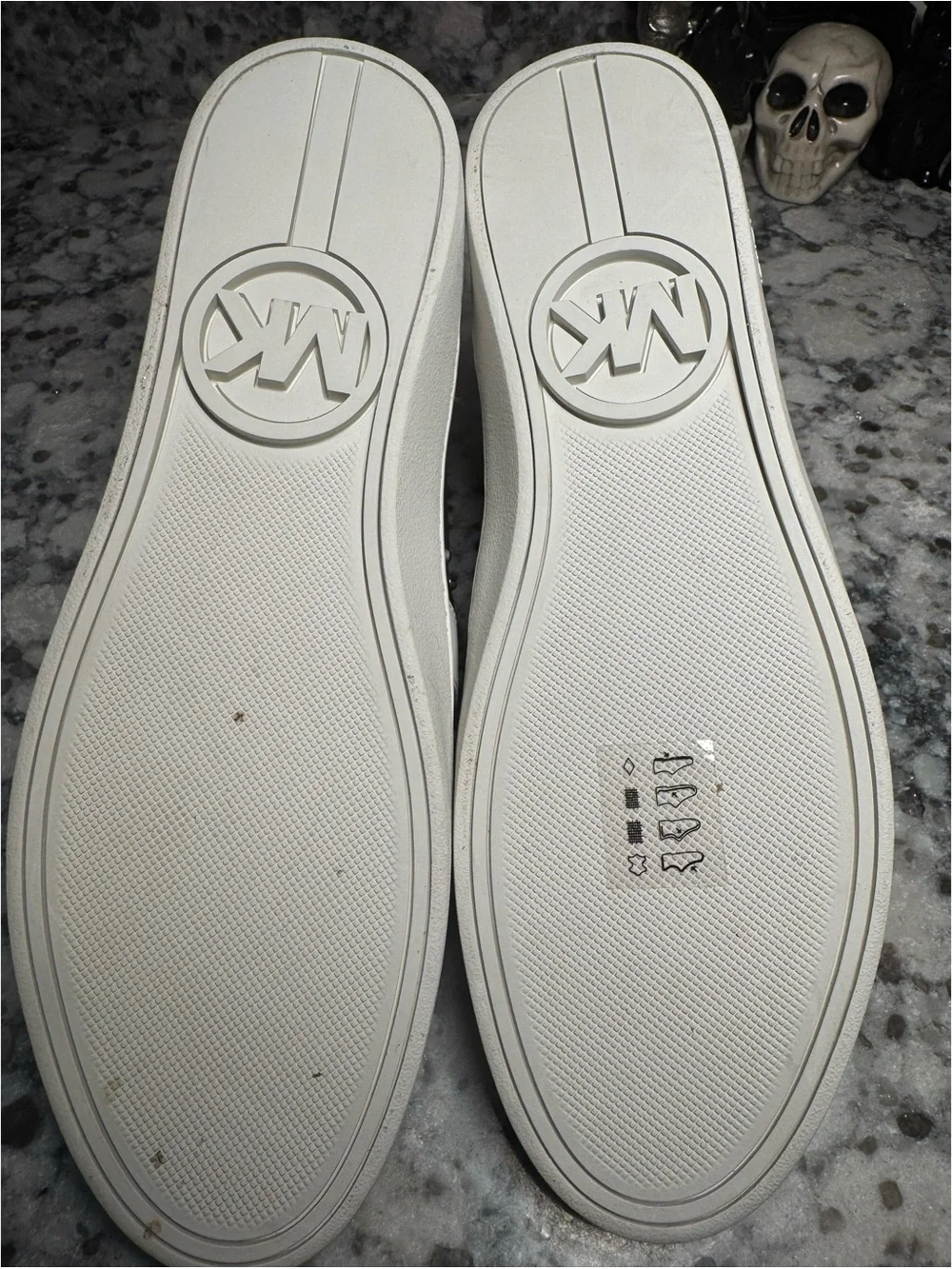Michael Kors Frankie Metallic Silver Low-Top Sneakers with White Stripe